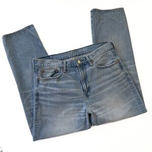 American Eagle Jeans Men’s 32 x 32 Powder Blue 90’s Baggy Straight Zip Fly